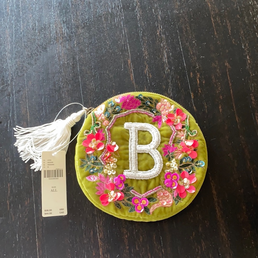 Anthropologie “B” clutch